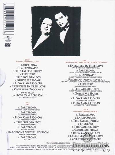 Freddie Mercury and Montserrat Caballe - Barcelona 3CD+DVD, Box set