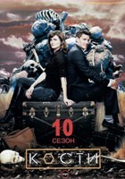 Кости - DVD - 10 сезон, 22 серии. 2 двд-р