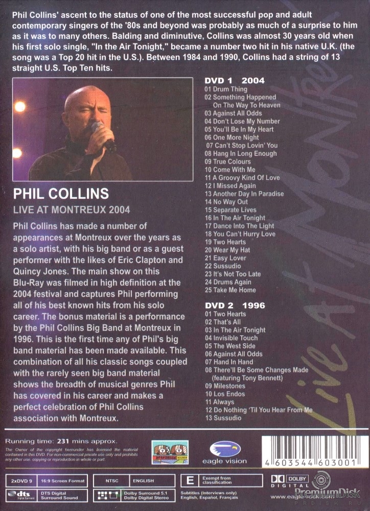 Phil Collins - Live At Montreux 2004 (2DVD)